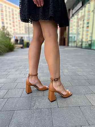 LIRIO Босоніжки жіночі коричневі LIRIO L0305/8073-68 літні шкіряні на підборах / Модні босоніжк Коломыя