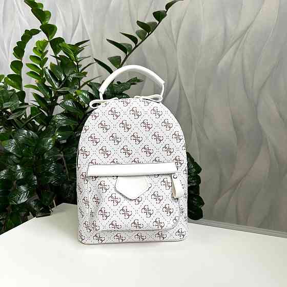 Жіночий рюкзак класичний брендовий. Жіночий маленький брендовий рюкзак Білий 816 Київ