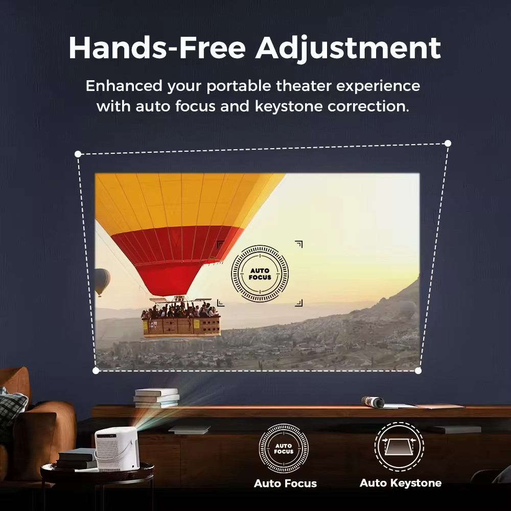 Проектор Vankyo H300A Full HD 220 ANSI Lm 1000:1 16:9/4:3 HDMI  Android 9.0 Wifi 6 білий Вінниця - фото 9