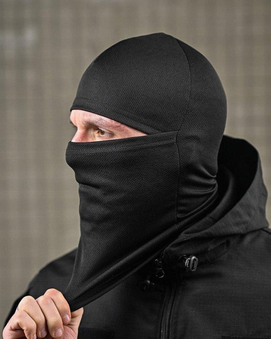 Літня балаклава CoollMax чорна ВТ7481 Одеса - фото 3