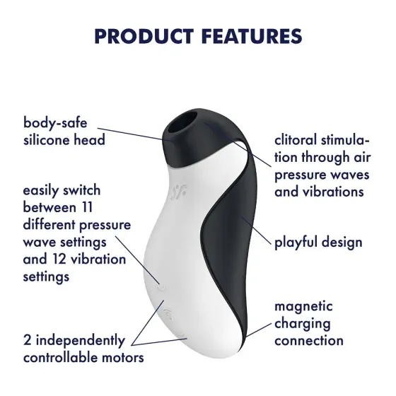 Вакуумний стимулятор з вібрацією Satisfyer Orca Львів