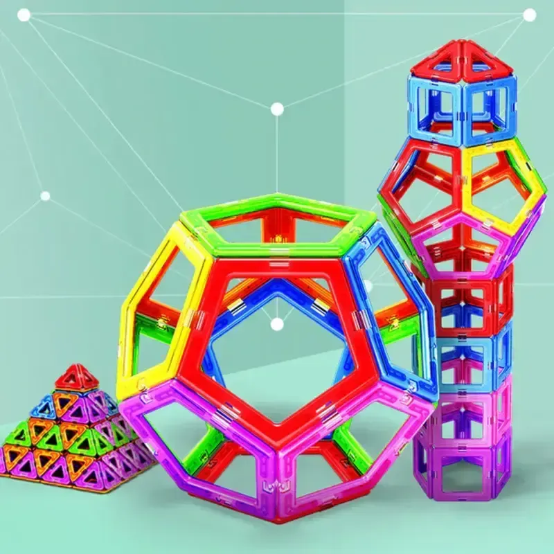 36 деталей Магнитный конструктор, детский 3Д конструктор, конструктор магнитный в чемодане Коломыя - изображение 6