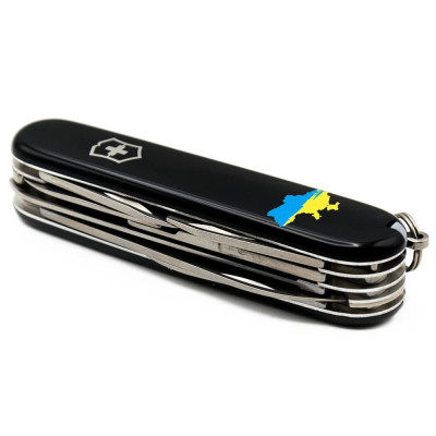 Ніж Victorinox Huntsman Ukraine Black "Карта України Жовто-Блакитна" (1.3713.3_T1166u) Вінниця - фото 5