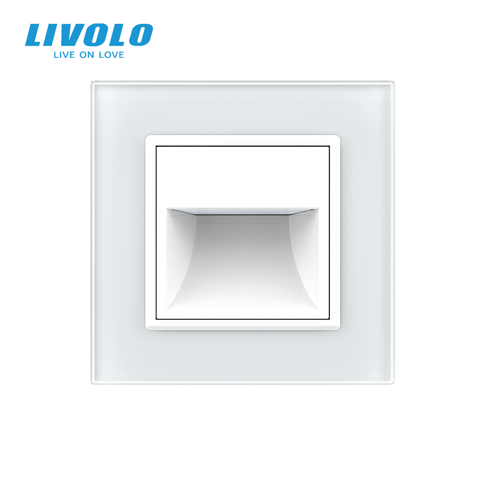 LIVOLO Світильник для сходів підлоги білий, матове скло, 2700K, 230В, 0.35Вт LIVOLO Коломыя - изображение 2