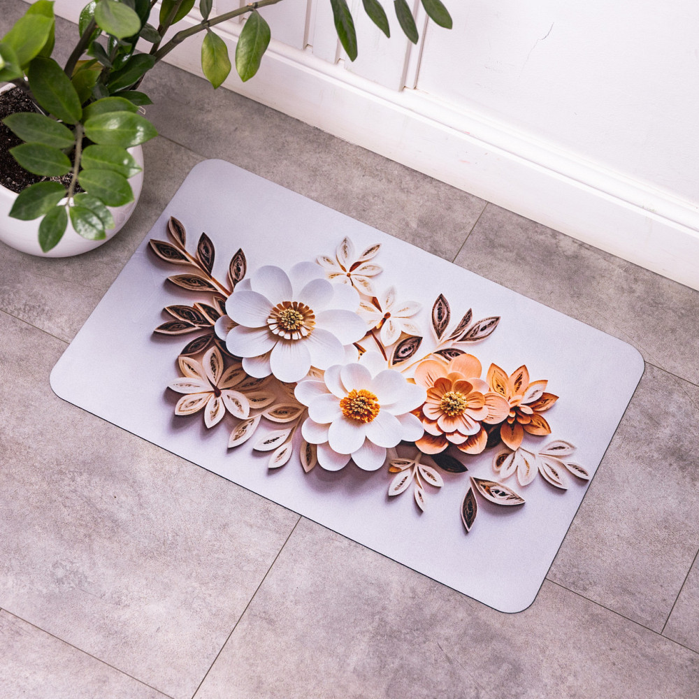 Антиковзний 3D килимок з м'якого діатоміту 38×58(см) вологопоглинаючий HP-42-63 Коломия - фото 3