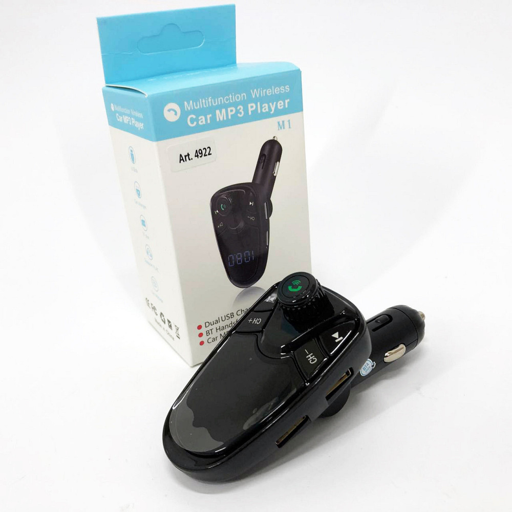 Модулятор в прикуриватель блютуз FM M1, Модулятор в машину через телефон, Fm EC-960 модулятор хороший Киев - изображение 4