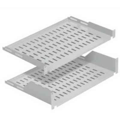 Полка 19&quot; 1U глиб. 250мм, консольна, RAL 9005 Mirsan (MR.RAK1U25.01) Вінниця