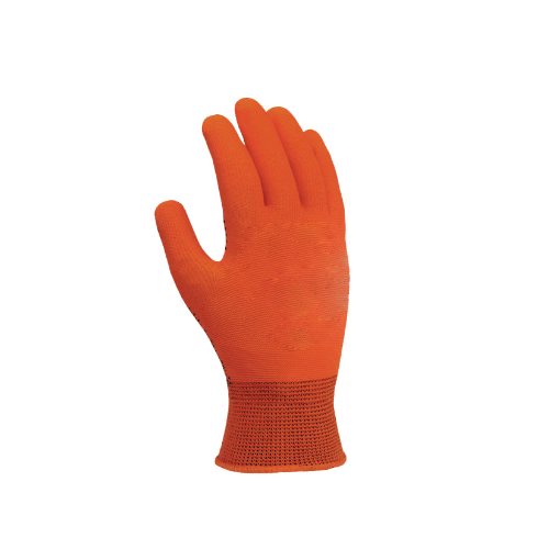 Рукавички 4414 трикотаж з мікрокрапкою ПВХ клас 10 помаранчевий ДКГ Житомир - изображение 3