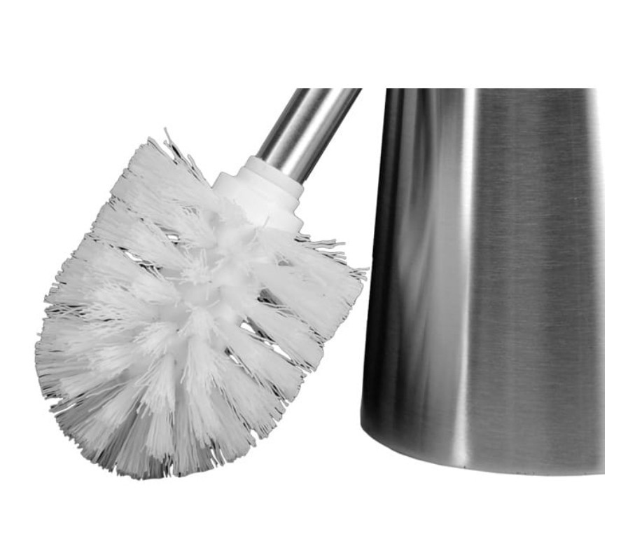 Ерж для туалета на пол Zerix LR914 с крышкой из нержавеющей стали цвет хром (LL1216) Черновцы - изображение 2