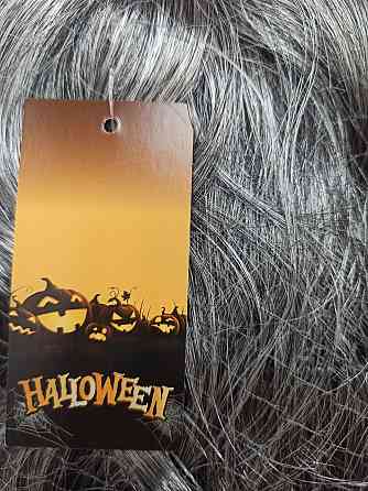 Перука для чоловіків та жінок сиве волосся на Хелловін оne size Київ