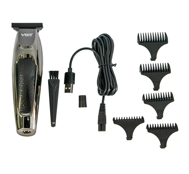 Машинка для стрижки VGR V-030 7042  У комплекті 5 насадок, індикатор заряду, від мережі або USB PT Одеса - фото 6