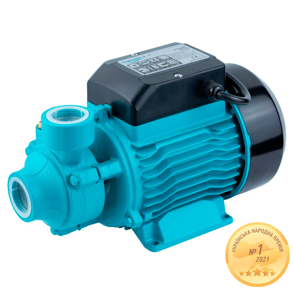 Насос вихровий 0.37кВт Hmax 40м Qmax 40 л/хв AQUATICA QBa60 (775061) Київ - фото 1