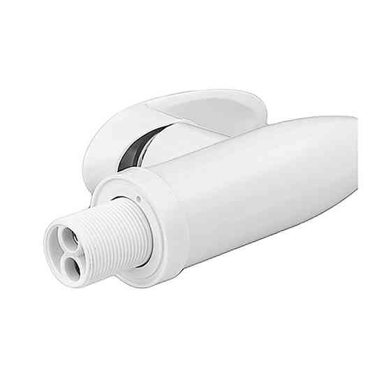 Смеситель для кухни PLAMIX CEZAR-011-B SET WHITE REFL.WHITE белый из термопластика с силиконовым изливом Черновцы
