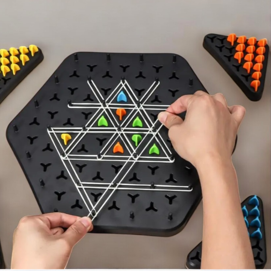 Гра настільна-геоборд для дітей "Трикутник", гра для дітей від 6 років Кам'янець-Подільський