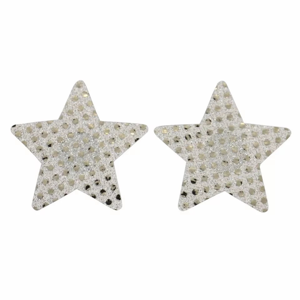 Прикраси для сосків Зірки 8 см сріблястий Київ - фото 1