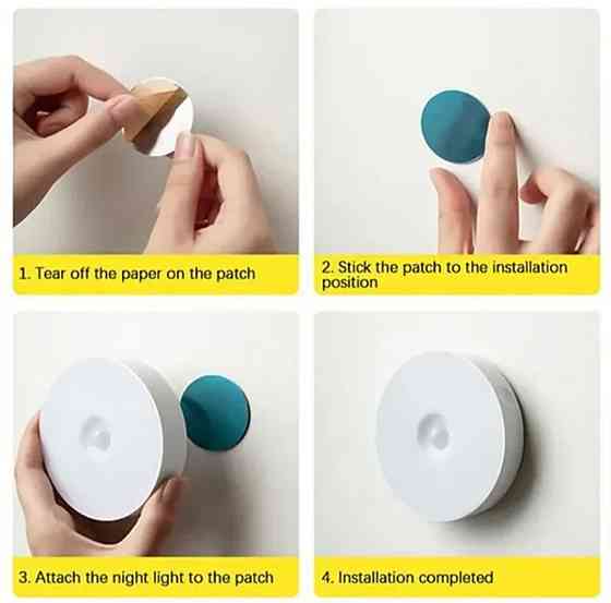 LED світильник-нічник з датчиком руху і датчиком день/ніч без кнопки увік./вимк. Сміла