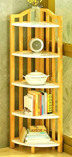 Стеллаж угловой для ванной 