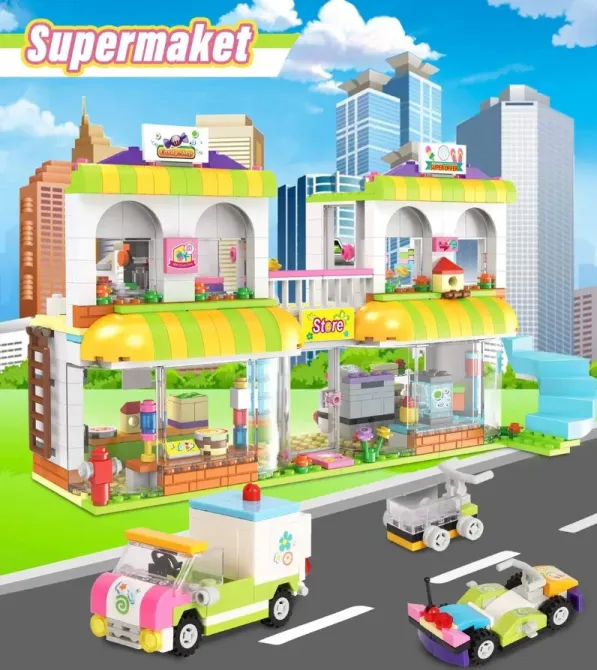 Конструктор L.X.A. Супермаркет 688 деталей (067) Чернігів - фото 2