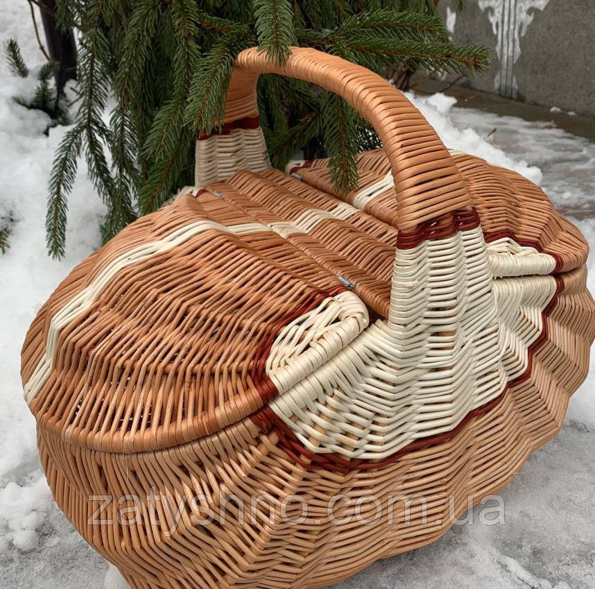 Кошик плетений пікнік Київ - фото 1