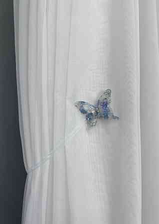 Магніти для штор і гардин Метелик Люсі набір 2 шт Блакитний (81-168) Київ