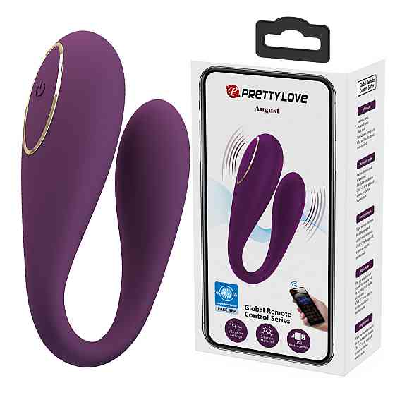 Вибратор для пар PRETTY LOVE с управлением из приложения, фиолетовый Sex Aura Киев