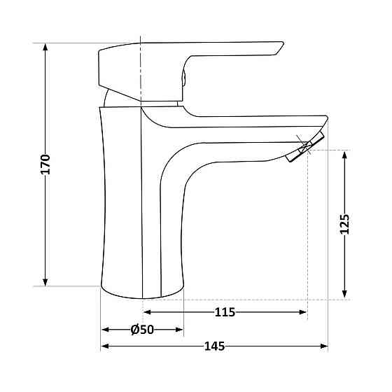 Смеситель для раковины Brinex 35W 001 Киев
