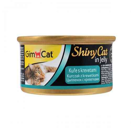 Корм влажный GimCat Shiny Cat для кошек с курицей и креветкой 70 г Киев