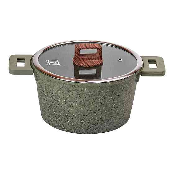 Кастрюля алюмінієва 5,3 л з кришкою та антипригарним покриттям Київ