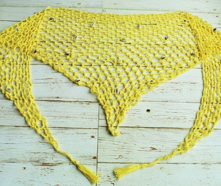 Пляжна спідниця коротка прозора універсальний жовтий Київ - фото 2