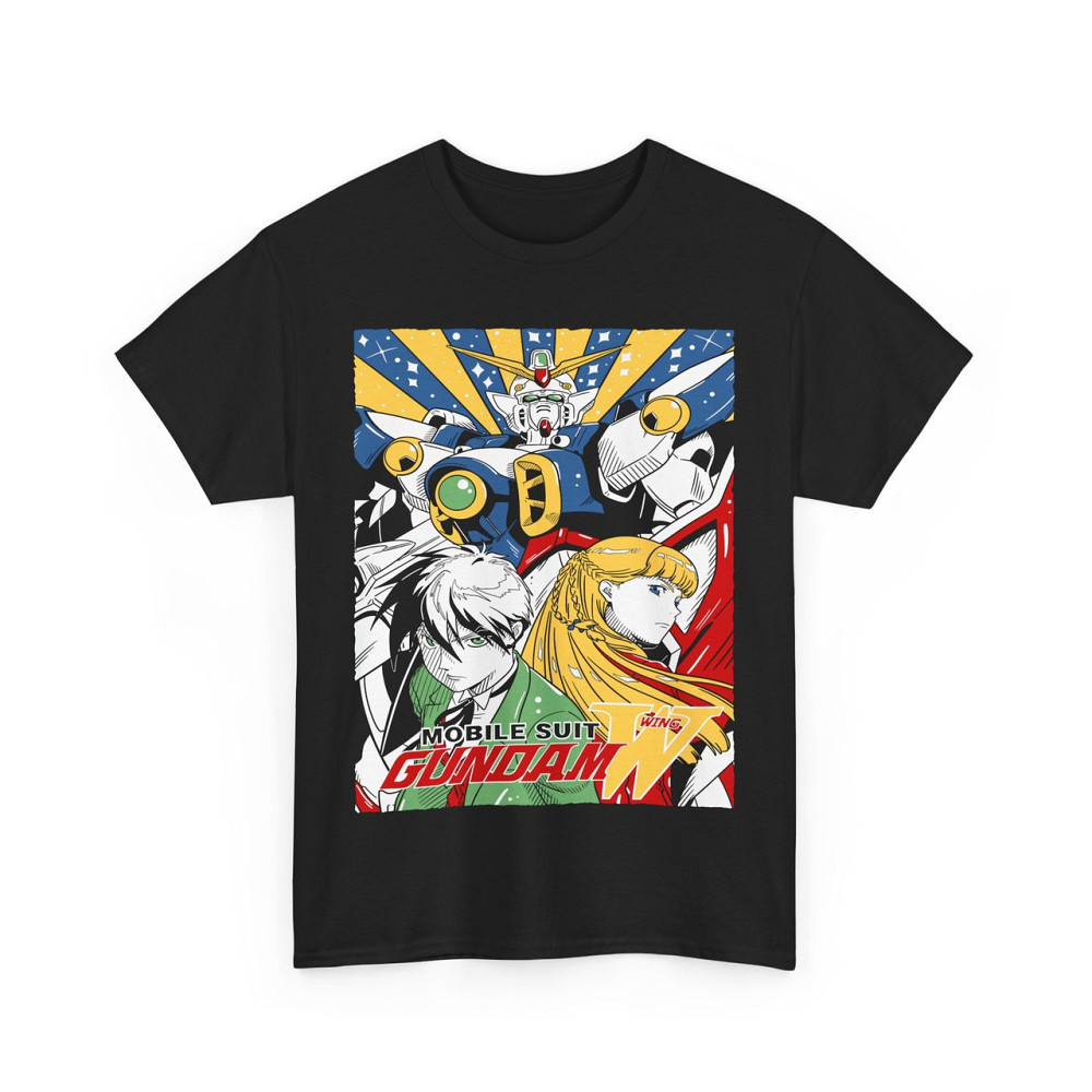 Футболка з аніме принтом Гундам Вінг Джапанесе Аніме оверсайз (S/M/L) Чорний AnimeJ0160 Дніпро - фото 4
