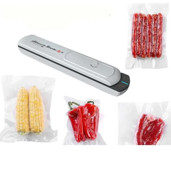 Вакууматор бытовой Vacuum Sealer S вакуумный упаковщик Белый Винница