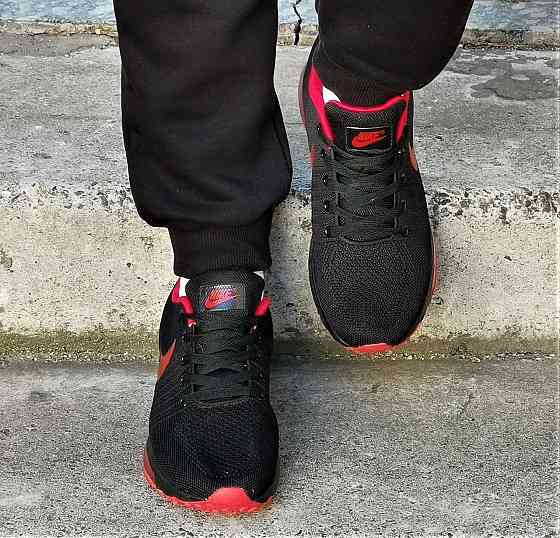 Кроссовки Nike 97 Черные Мужские Красные с Амортизацией Балоном Найк (размеры: 45) Днепр