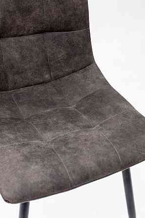 Стілець Чілі (круглий) чорний/мкфібра графіт PK-04 Київ