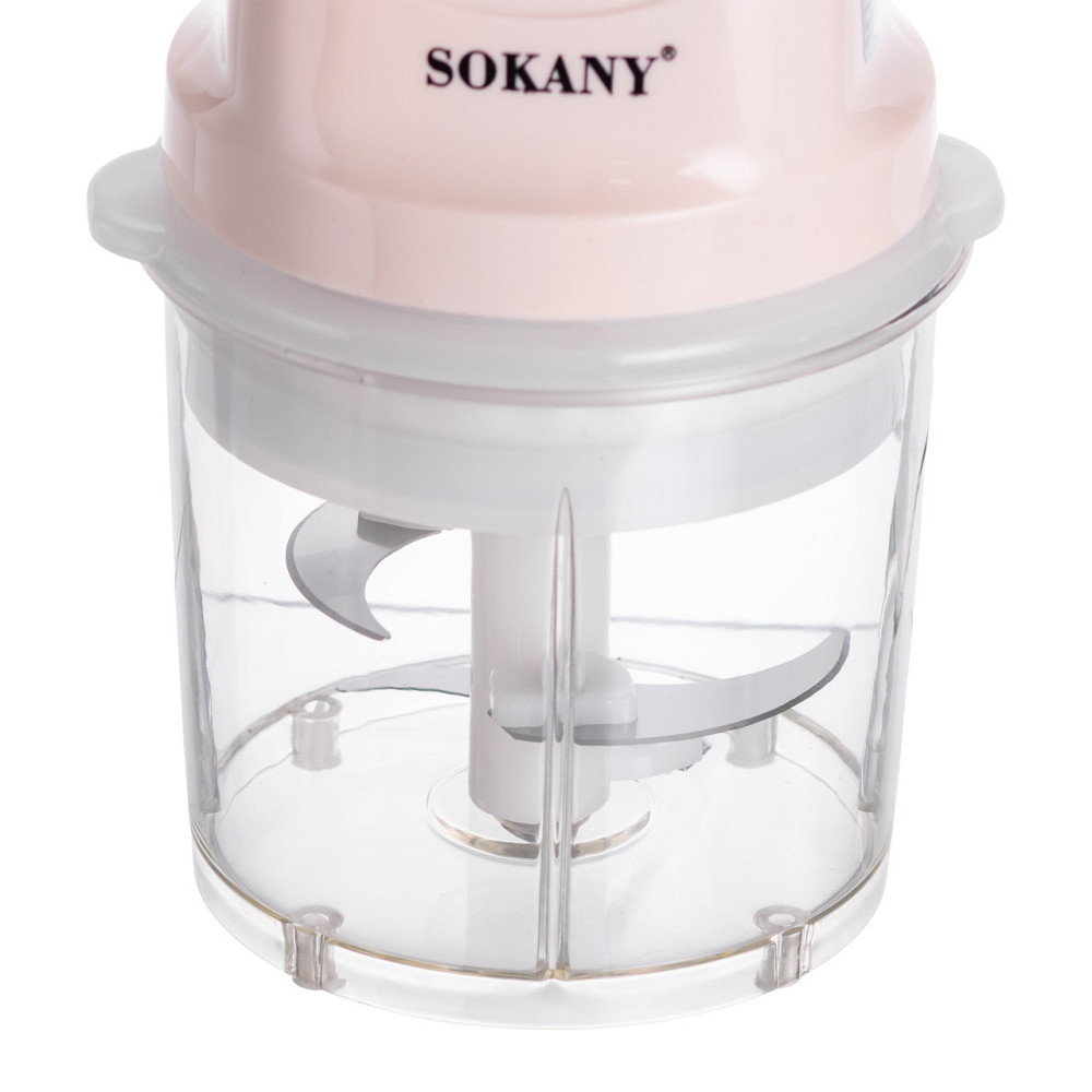 Sokany Чоппер подрібнювач з чашею на 0.7 л електричний кухонний 250 Вт бежевий Sokany SK-06009B Коломия - фото 5