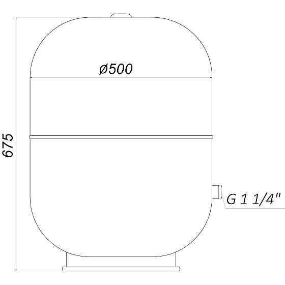 Гідроакумулятор з фіксованою мембраною 105 л ZILMET HYDRO-pro 10bar ( 11A0010500 ) (000012739) Київ