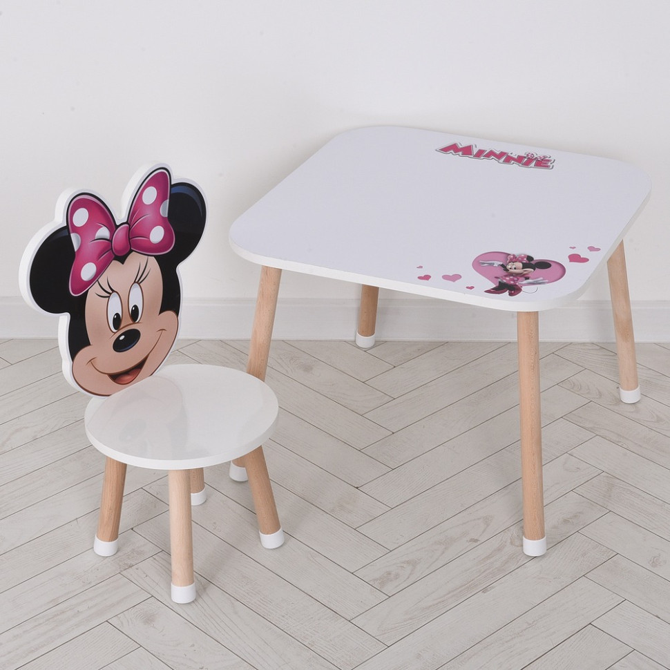 Деревянный детский столик M 502-8-2 со стульчиком Винница - изображение 1