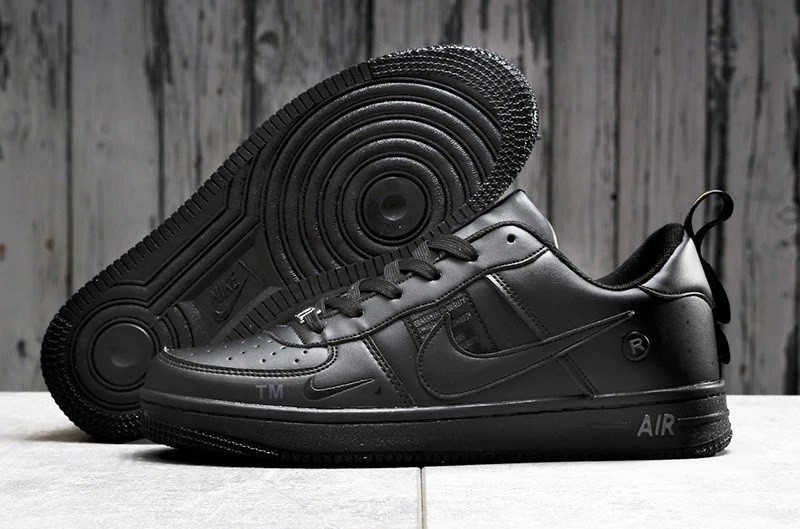 Термо Кросівки Nike Чорні Чоловічі Шкіряні Найк Форси Єврозима (розміри: 41,42,43,44,45) Відео Огляд Дніпро - фото 4