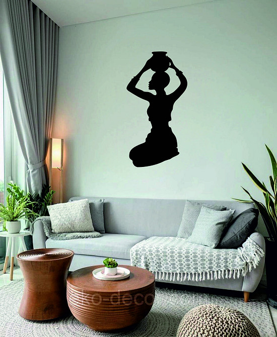 Декоративне настінне Панно «Дівчина з глечиком», Декор на стіну Київ - фото 6