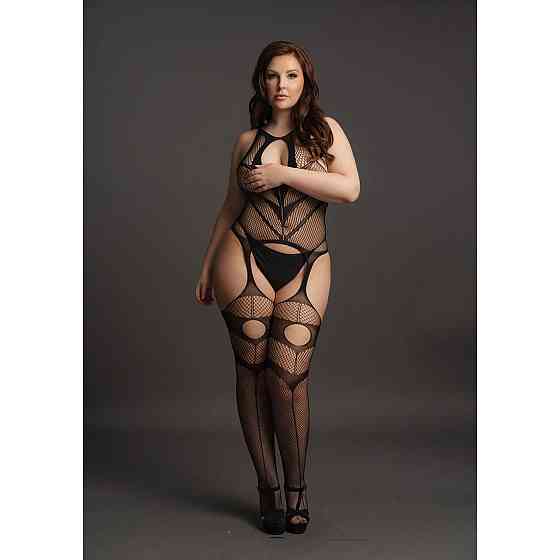 Эротический боди Suspender Bodystocking - Plus Size Sex Aura Киев