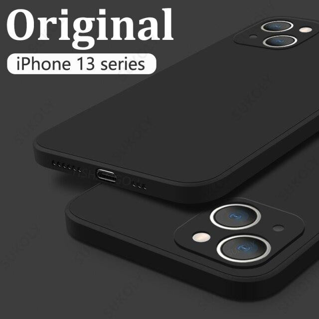 Чохол для iphone 13 Silicone Liquid Case Black Київ - фото 1