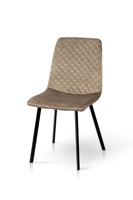 Стілець Некст, чорний/велюр мокрий пісок Київ - фото 1