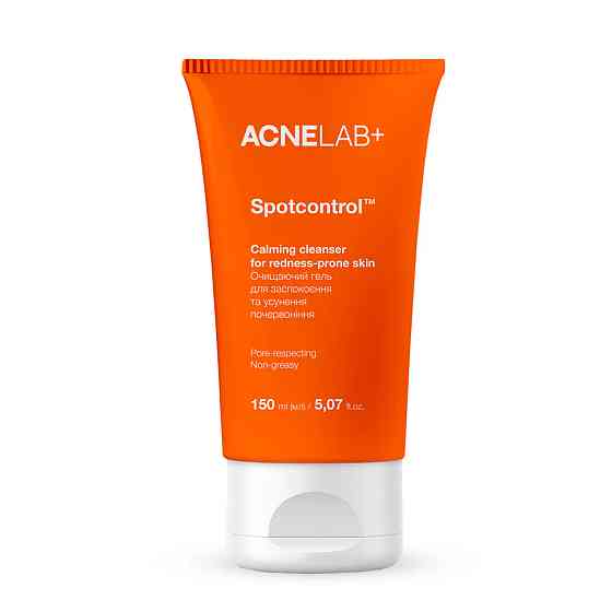 Очищающий гель для успокоения и устранения покраснений Spotcontrol Сalming cleanser for redness-prone skin ACNELAB+ 150 мл Киев