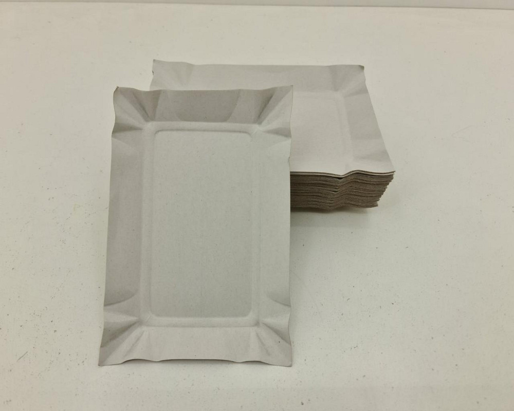 Тарелки одноразовые бумажные 130х190х0,3 прямоугольная плотная (100 шт) Харьков - изображение 4