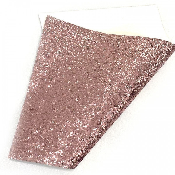 Кожзам для рукоділля з великими блискітками пудра 10 листів Київ - фото 1