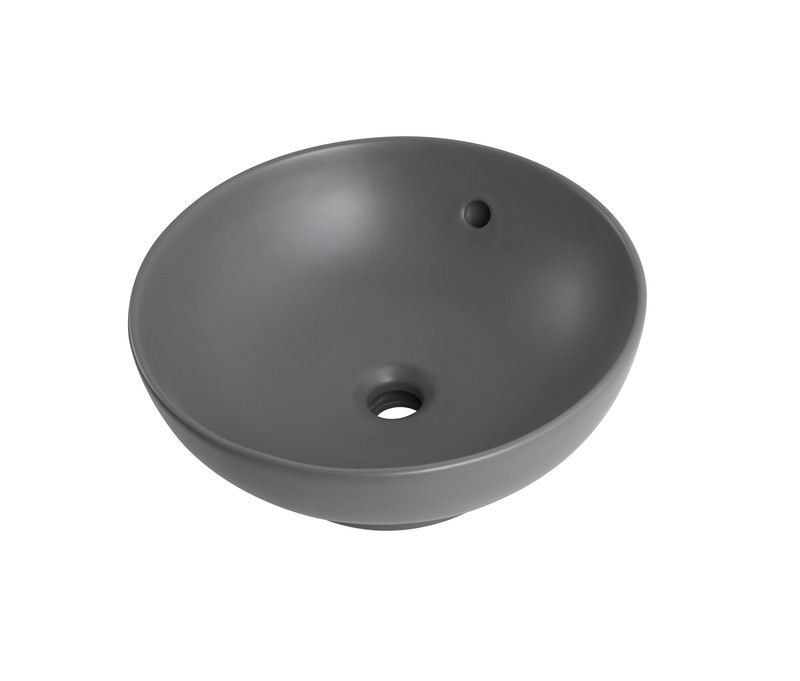 Раковина накладна Mixxus Premium TOPPER-0201 GRAY 410x410x165mm з переливом   ( MP6649 ) 34726 Харьков - изображение 8