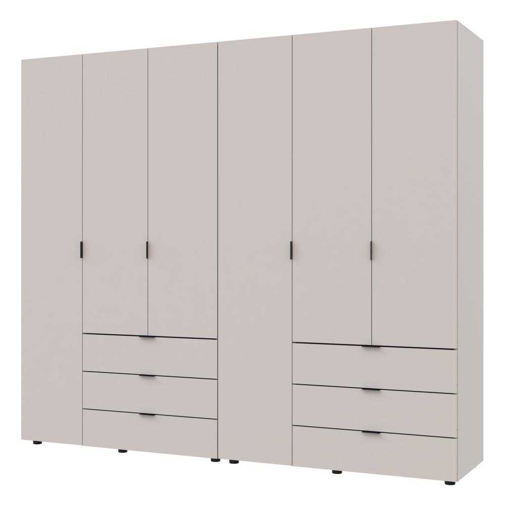 Комплект шаф для одягу Doros Гелар (2 шт.) 232,4х49,5х203,4 см Кашемір (DRS-011241) Львів - фото 3