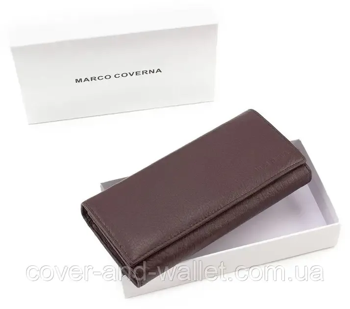 Коричневий жіночий гаманець з блоком для карток Marco Coverna MC-1415 Київ - фото 6