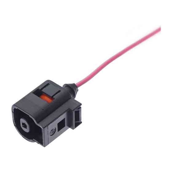 Разьем коннектор с проводом, 1-кон., Датчик Температуры, Датчик Давления Масла,  1J0973701,  Audi, Bugatti, Porsche, Seat, Skoda, Киев