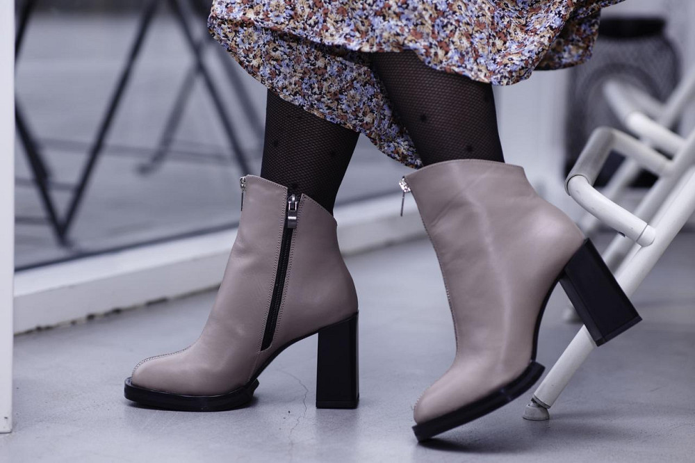 Черевики жіночі ARLEN капучіно шкіра натуральна каблук 9см 38р.39р. (2787) Коломыя - изображение 5