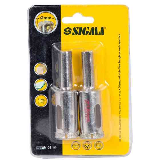 Sigma Коронки алмазные по керамике и стеклу Ø18мм (КРАТНО 2шт) SIGMA (1541181) Київ